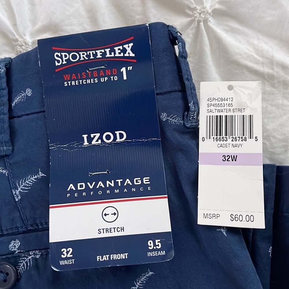 Izod Advantage Performance Mens Sportsflex Shorts